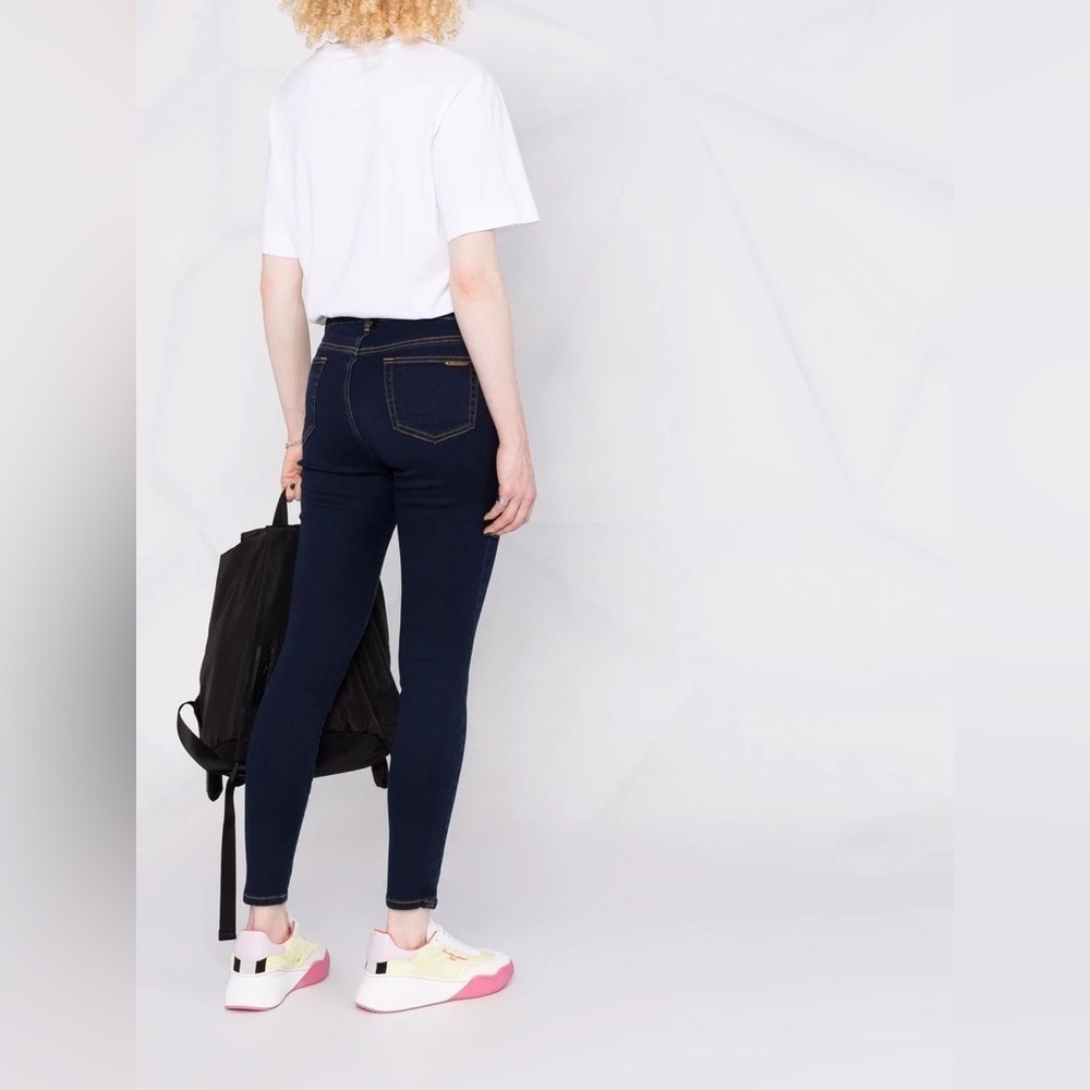 (A8) MICHAEL KORS‎ Women's Dark Indigo Blue Street Style Stretch Skinny Jeans 4